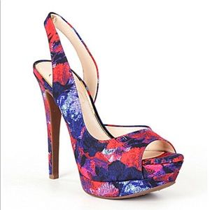 Jessica Simpson Sabella Floral Sz 7.5